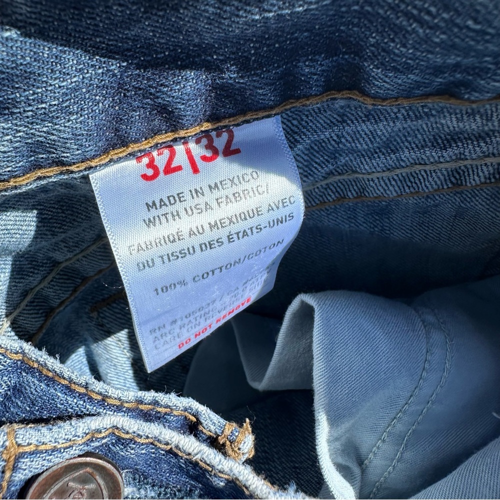 Ariat Work FR Low Rise M4 Blue Denim Back Pocket Jeans with Logo Tab 32x32 - Picture 10 of 11